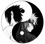 Taijitu di Naruto e Sasuke - Yin e Yang